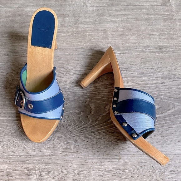 Coach Shoes - COACH WOODEN HEEL MULES